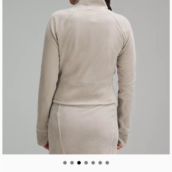 Lululemon Scuba Track Jacket Velvet Cord RVSN size 6 - Picture 3 of 13